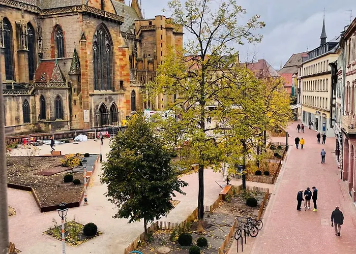 Le Cathedral View - Centre Historique - Parking Prive Gratuit Апартаменты Кольмар